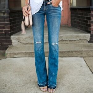 Sneak Peek Mid Rise Boot Cut